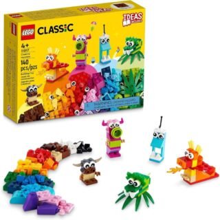 11017 LEGO Classic Monstros Criativos; Kit de Construção com 5 Brinquedos para Crianças (140 peças)