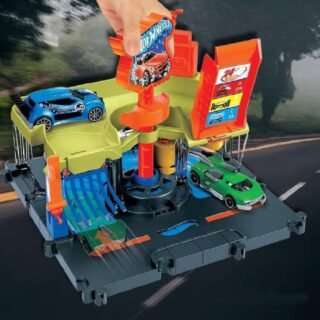 Hot Wheels Pista de Brinquedo Lava-Rápido da cidade
