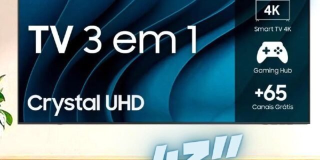 Smart TV Samsung 43″ Crystal UHD 4K 43CU8000