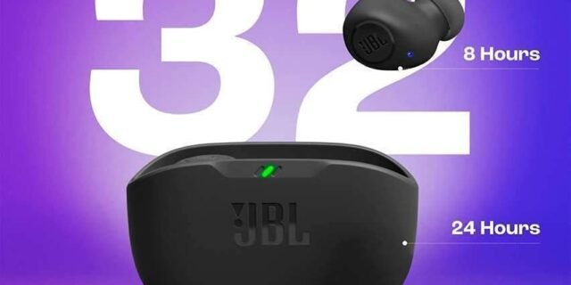 Fones de ouvido sem fio TWS JBL Wave Buds – Preto – JBLWBUDSBLK