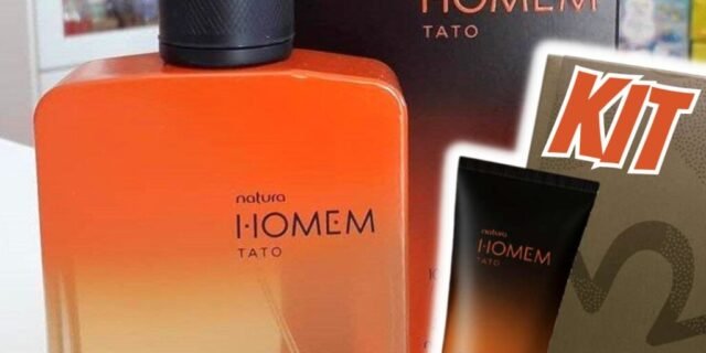 Presente Natura Homem Tato , Deo parfum masculino 100 ml + Balm pós-barba 75 ml + Sabonete em barra corpo e barba 110 g.