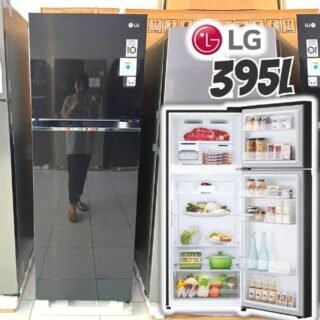 Geladeira LG Top Freezer 395 litros Black Compressor Inverter