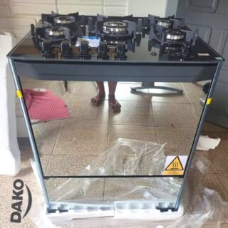 Fogão 5 bocas Dako Magister Style com Mesa de Vidro e Tripla Chama