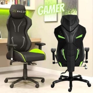 Cadeira Gamer XT Racer Reclinável Preta e Verde – Platinum Series XTP140