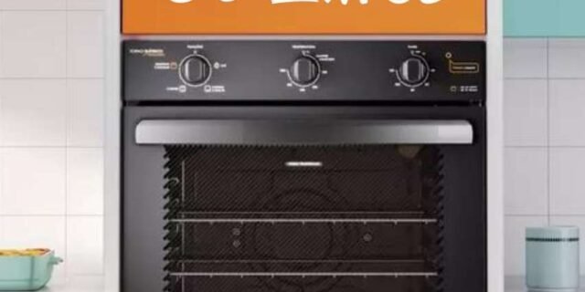 Forno Elétrico de Embutir Continental 80L – Preto OC8EM