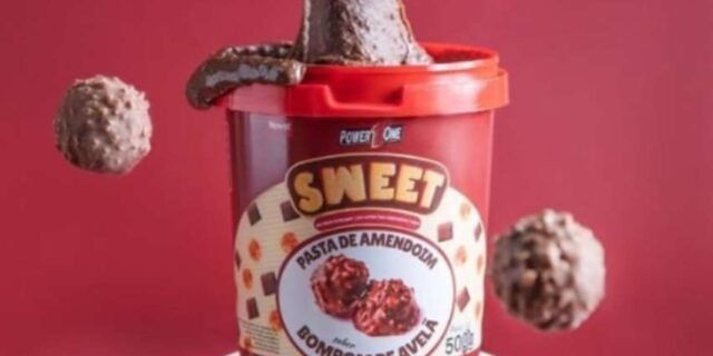 Pasta de Amendoim Sweet – 500g Bombom de Avelã – Power One