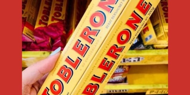 Chocolate ao Leite Nougat de Mel e Amêndoas Toblerone Caixa 100g