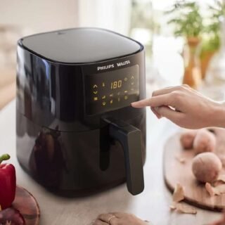 Philips Walita Preta Fritadeira Airfryer Digital Série 3000, 4.1L