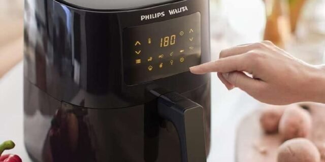 Philips Walita Preta Fritadeira Airfryer Digital Série 3000, 4.1L