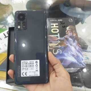 Smartphone Infinix Hot 20 128GB Preto 5G MediaTek Dimensity 810 4GB RAM 6,6″ Câm. Dupla + Selfie 8MP Dual Chip