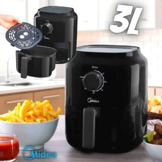 Fritadeira sem Óleo MiniFry 3L Midea Preta 127V