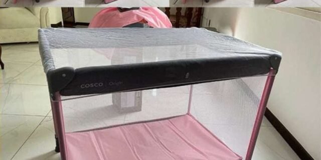 Berço Portátil Cosco Origin 0 a 15Kg Rosa