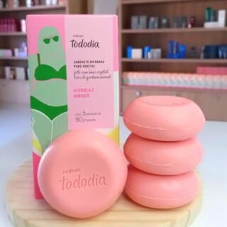 Sabonete em Barra Puro Vegetal Tododia Acerola e Hibisco