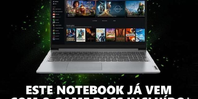 Notebook Lenovo Ultrafino IdeaPad 1 R5-7520U 8GB 256GB SSD Windows 11 15.6″ 82X50002BR Cloud Grey