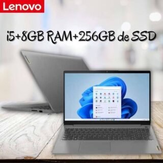 Notebook Lenovo IdeaPad 3i i5-1135G7 8GB 256GB SSD Placa de Vídeo Intel Iris Xe Windows 11 15.6′, Cinza, 82MD0007BR
