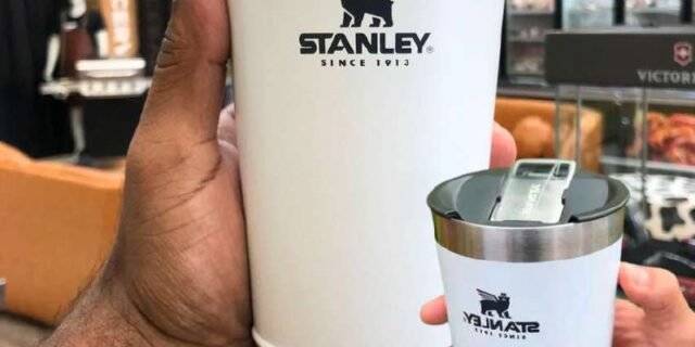 Copo térmico de cerveja com tampa Stanley|473ml
