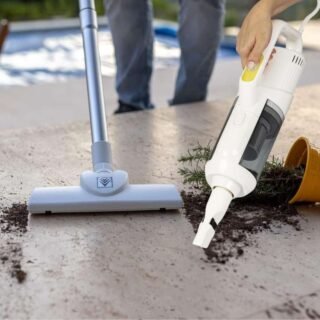 Aspirador De Pó Vertical Portatil Kärcher 2 Em 1 Vcl 2, 1000w, 500ml, 220v, Branco – 93984650 – Karcher