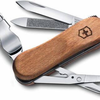 Canivete Victorinox NailClip 580 Wood, Nogueira, 6 funções