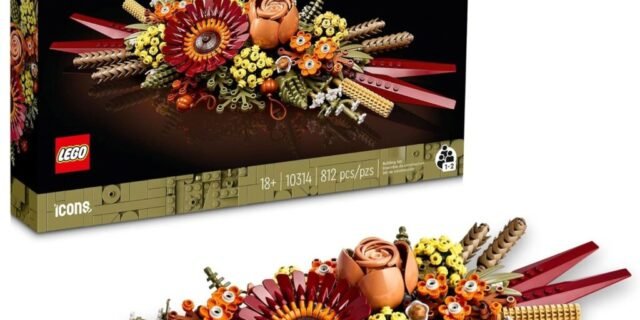 LEGO Set Icons 10314 Peça de Centro de Flores Secas 812 peças