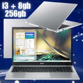 Notebook Acer Aspire 3 Intel Core i3 8GB 256GB SSD – 15,6” Full HD Windows 11