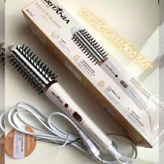 Escova Modeladora Britânia BEC04 2 em 1 Bivolt – Branca