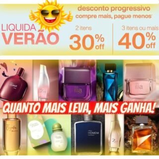 LEVE 3 ou MAIS Itens com 40% de Desconto Real + Cupom
