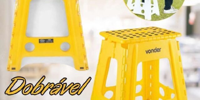 Vonder Banqueta Plástica Dobrável Altura 450 Mm