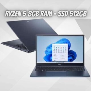 Notebook Acer Aspire 3 AMD Ryzen 5 8GB RAM – SSD 512GB Windows 11 15,6”