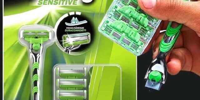 Aparelho de Barbear Gillette Mach3 Sensitive + 9 cargas