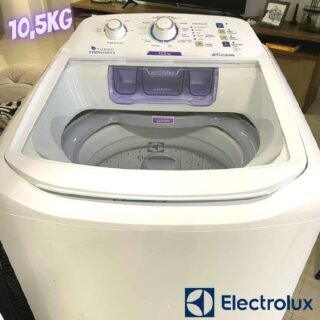 Máquina de Lavar 10,5kg Electrolux Branca Turbo Economia, Jet&Clean e Filtro Fiapos (LAC11)