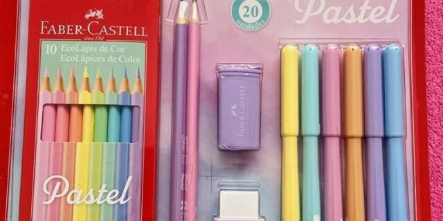 Kit Tons Pastel, Faber-castell, Kit/pastel, Kit De 20, Lápis De Cor + Canetinhas + Borracha + Apontador + Grafite