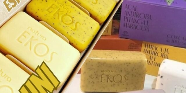 Sabonete em Barra Puro Vegetal Cremoso e Esfoliante Ekos Maracujá – 4 un. de 100g