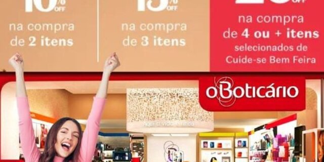 Desconto progressivo na linha Cuide-se Bem Feira