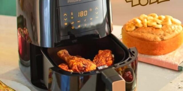 Fritadeira Airfryer Conectada Série 5000, Walita, Preta, 4.1L de capacidade, 1400W
