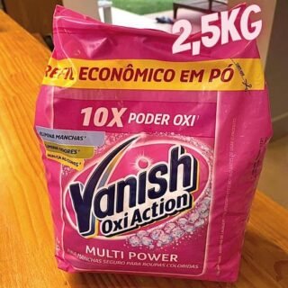 Tira Manchas em Pó Vanish Multi Power ou Crystal White Oxi Action 2,5kg Refil Econômico