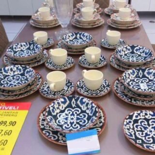 Aparelho de Jantar Chá 30 Peças Haus Cerâmica