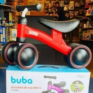 Bicicleta de Equilibrio – 4 Rodas, BUBA (3 Cores)