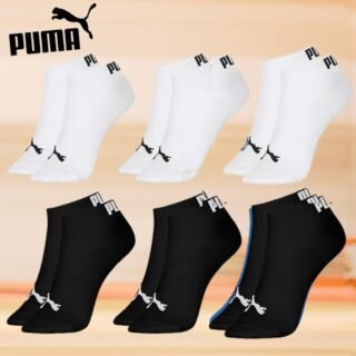 Kit 06 Pares Meias Sapatilha Cano Curto Esportiva Masculino Puma
