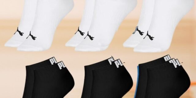 Kit 06 Pares Meias Sapatilha Cano Curto Esportiva Masculino Puma