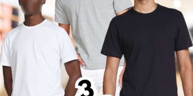 Kit Com 3 Camisetas Masculinas Básicas (3 Opções)
