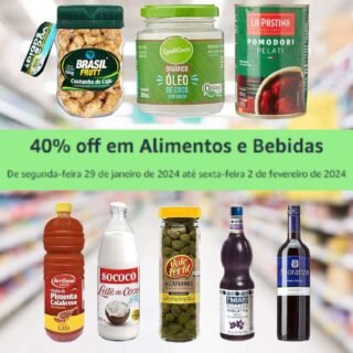 40% OFF Em Alimentos E Bebidas