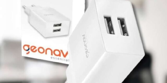 Geonav Carregador de Parede Universal 2.1A, 2 portas USB, 10W