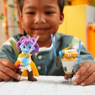 Star Wars Pop-Up Lightsaber – 2 Figuras 10 cm – Duel Kai & Taborr – F8008 – Hasbro