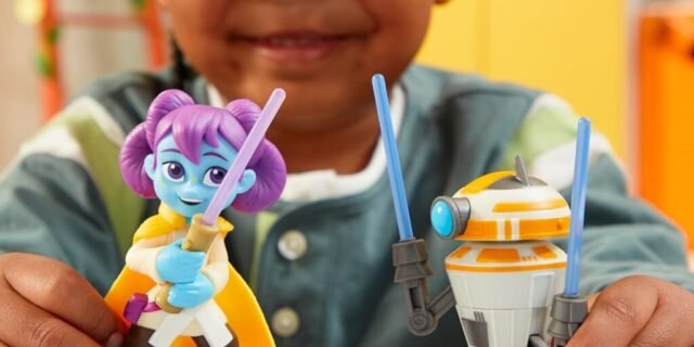 Star Wars Pop-Up Lightsaber – 2 Figuras 10 cm – Duel Kai & Taborr – F8008 – Hasbro