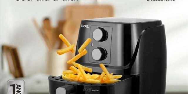 Fritadeira Sem Óleo Air Fryer Eos 3l Preta Eaf30