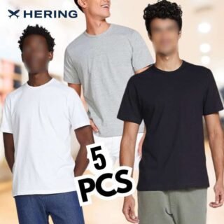 Kit Com 5 Camisetas Masculinas Básicas (3 Opções)