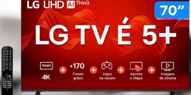 Smart TV 70” 4K UHD LED LG 70UR8750