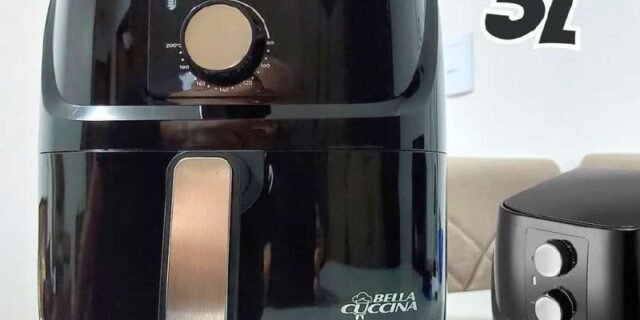 Fritadeira Air Fryer Bella Cuccina BCFR02P 3L 1300W – Britânia