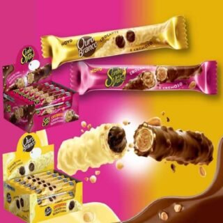 Wafer Recheado Ouro Branco ou Sonho de Valsa Stick 25g 15 Unidades