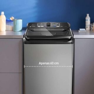 Máquina de Lavar Panasonic 12 Kg Titânio – 110V